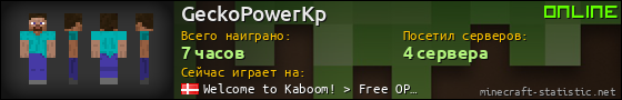 Юзербар 560x90 для GeckoPowerKp