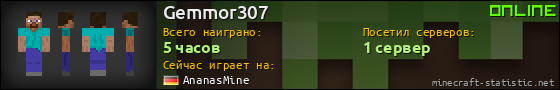 Юзербар 560x90 для Gemmor307