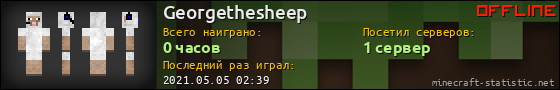 Юзербар 560x90 для Georgethesheep