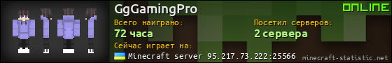 Юзербар 560x90 для GgGamingPro