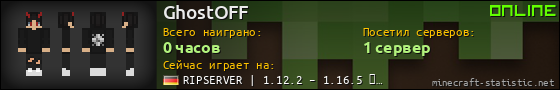 Юзербар 560x90 для GhostOFF