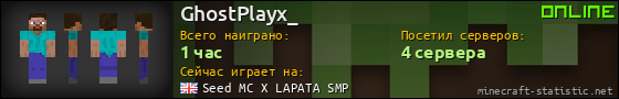 Юзербар 560x90 для GhostPlayx_