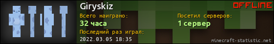 Юзербар 560x90 для Giryskiz