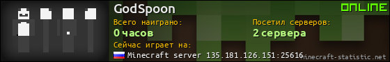 Юзербар 560x90 для GodSpoon