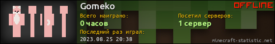 Юзербар 560x90 для Gomeko