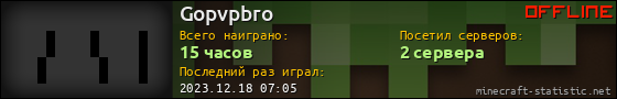 Юзербар 560x90 для Gopvpbro