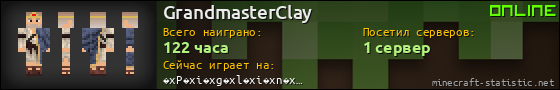 Юзербар 560x90 для GrandmasterClay