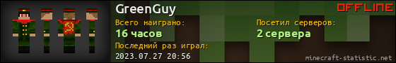 Юзербар 560x90 для GreenGuy