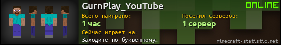 Юзербар 560x90 для GurnPlay_YouTube