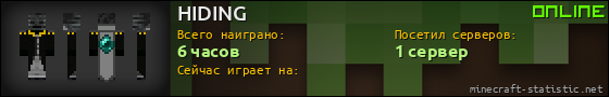 Юзербар 560x90 для HIDING