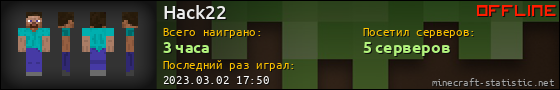 Юзербар 560x90 для Hack22