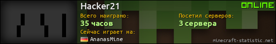 Юзербар 560x90 для Hacker21