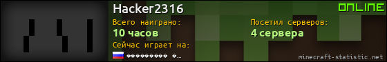 Юзербар 560x90 для Hacker2316