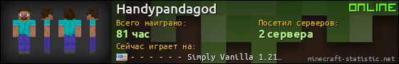 Юзербар 560x90 для Handypandagod