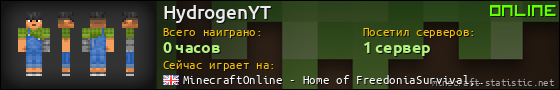 Юзербар 560x90 для HydrogenYT