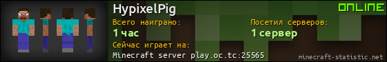 Юзербар 560x90 для HypixelPig