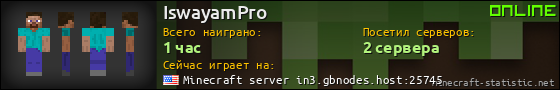 Юзербар 560x90 для IswayamPro