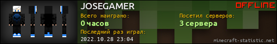 Юзербар 560x90 для JOSEGAMER