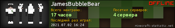 Юзербар 560x90 для JamesBubbleBear