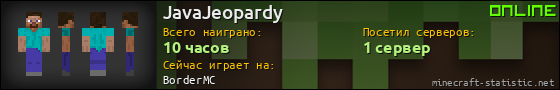 Юзербар 560x90 для JavaJeopardy