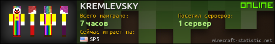 Юзербар 560x90 для KREMLEVSKY