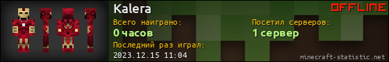 Юзербар 560x90 для Kalera