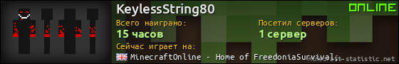 Юзербар 560x90 для KeylessString80