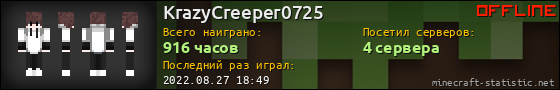 Юзербар 560x90 для KrazyCreeper0725