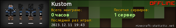 Юзербар 560x90 для Kustom