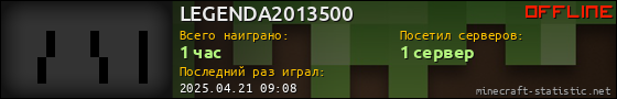 Юзербар 560x90 для LEGENDA2013500