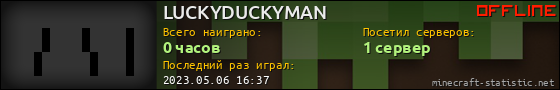 Юзербар 560x90 для LUCKYDUCKYMAN