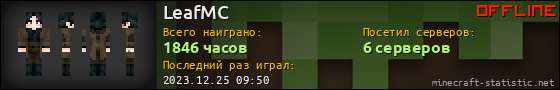 Юзербар 560x90 для LeafMC