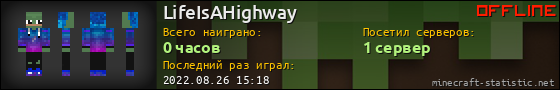 Юзербар 560x90 для LifeIsAHighway