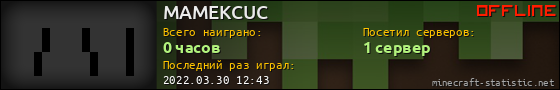 Юзербар 560x90 для MAMEKCUC
