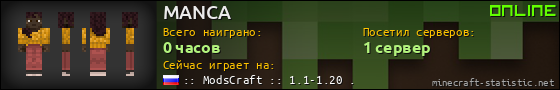 Юзербар 560x90 для MANCA