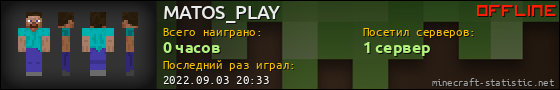 Юзербар 560x90 для MATOS_PLAY