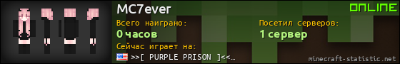 Юзербар 560x90 для MC7ever