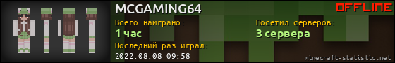 Юзербар 560x90 для MCGAMING64