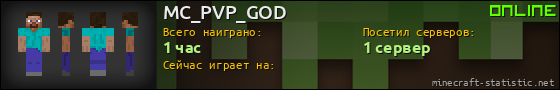 Юзербар 560x90 для MC_PVP_GOD