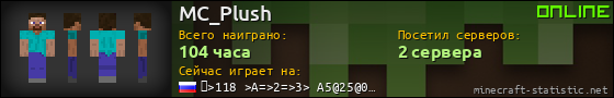 Юзербар 560x90 для MC_Plush