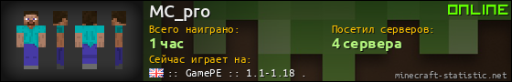 Юзербар 560x90 для MC_pro
