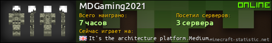 Юзербар 560x90 для MDGaming2021