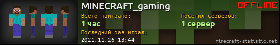 Юзербар 560x90 для MINECRAFT_gaming