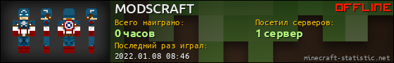 Юзербар 560x90 для MODSCRAFT