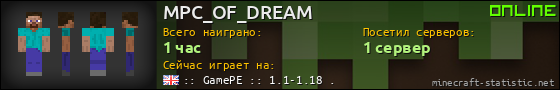 Юзербар 560x90 для MPC_OF_DREAM