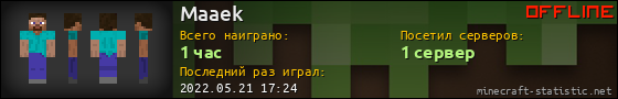 Юзербар 560x90 для Maaek