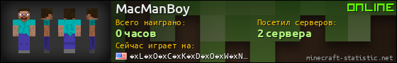Юзербар 560x90 для MacManBoy