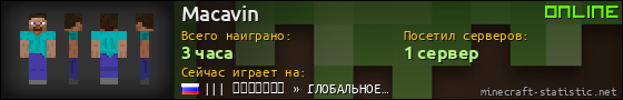 Юзербар 560x90 для Macavin