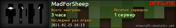 Юзербар 560x90 для MadForSheep