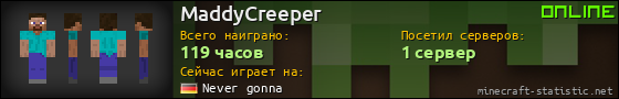 Юзербар 560x90 для MaddyCreeper